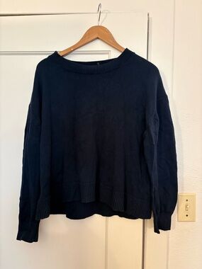 Everlane navy cotton sweater